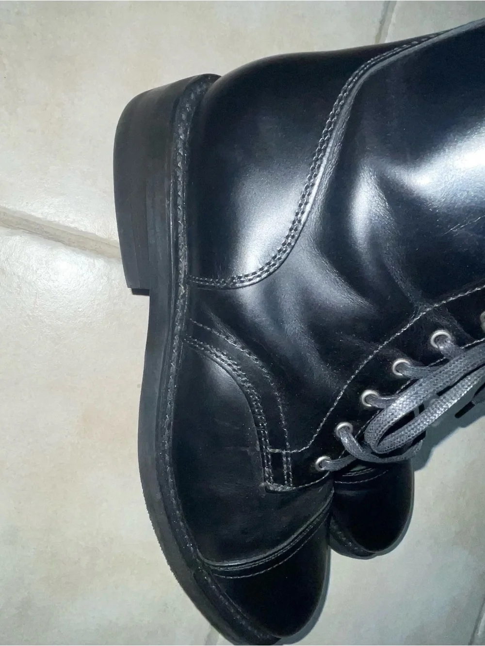 Thursday Boot Company Captain Heritage Series Black Cap-toe Leather Boots 11